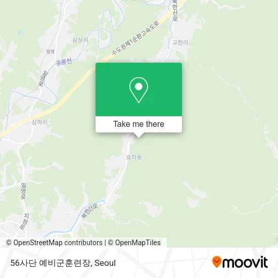 56사단 예비군훈련장 map