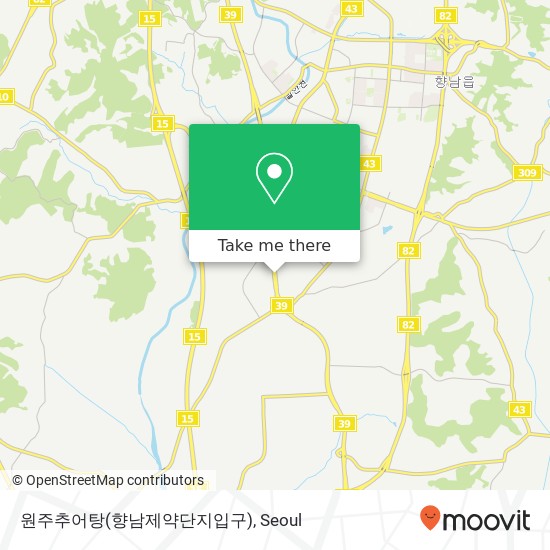 원주추어탕(향남제약단지입구) map