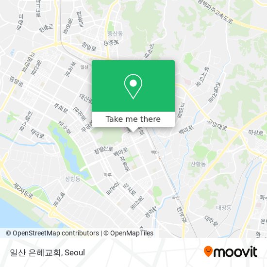 일산 은혜교회 map