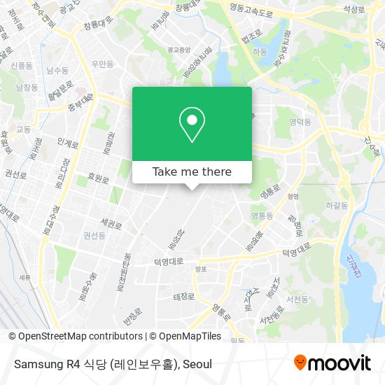 Samsung R4 식당 (레인보우홀) map