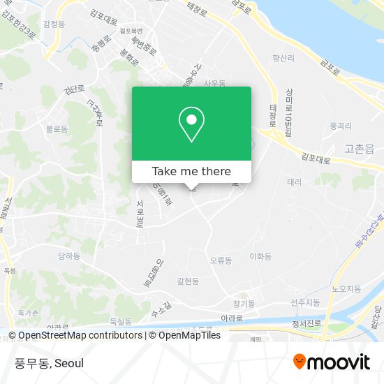 풍무동 map