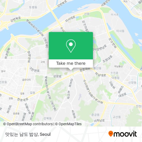 맛있는 남도 밥상 map