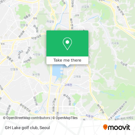 GH Lake golf club map