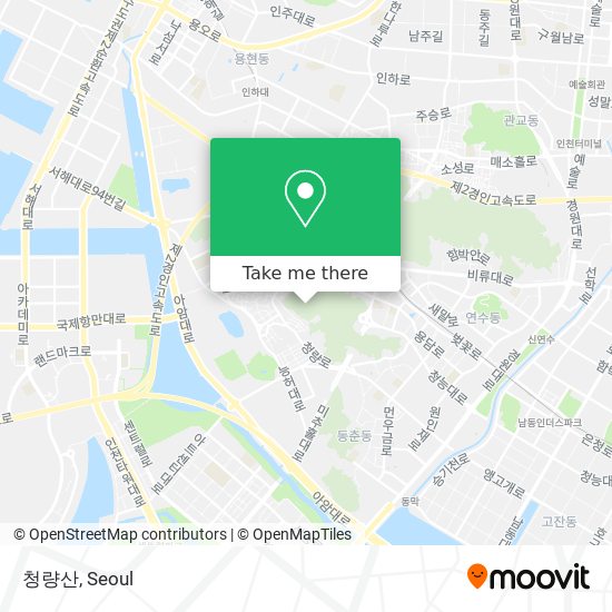 청량산 map