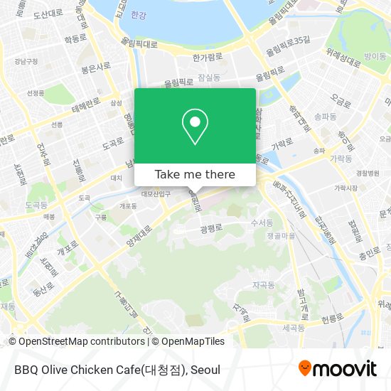 BBQ Olive Chicken Cafe(대청점) map