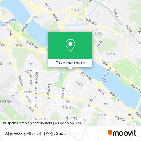 서남물재생센터 테니스장 map