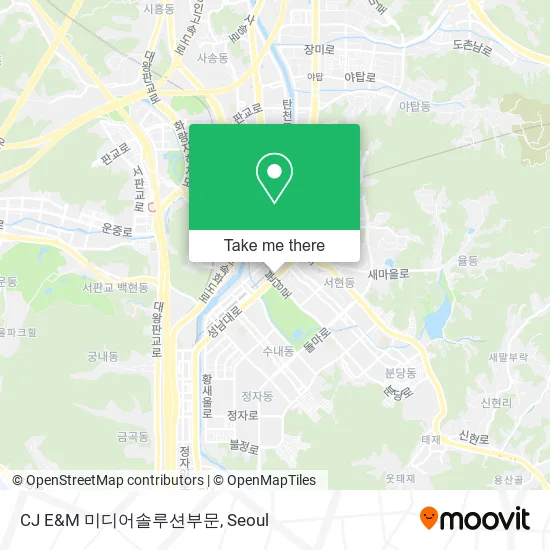 CJ E&M 미디어솔루션부문 map