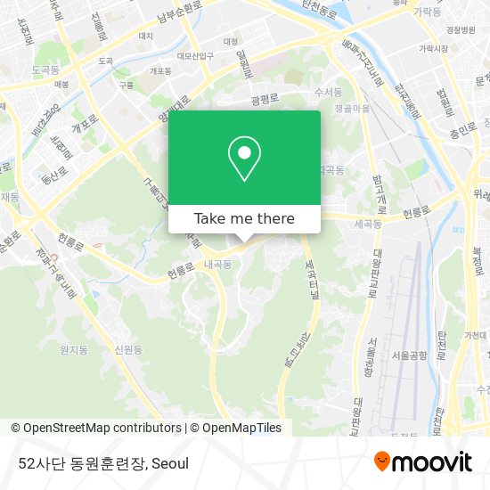 52사단 동원훈련장 map