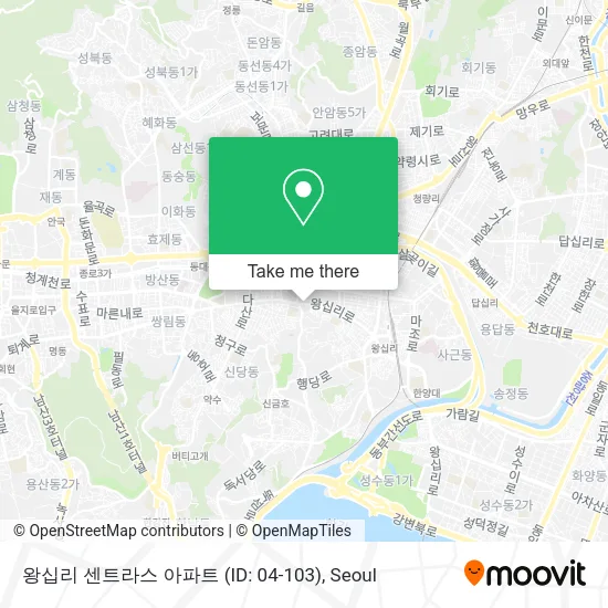 왕십리 센트라스 아파트 (ID: 04-103) map