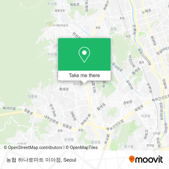 농협 하나로마트 미아점 map