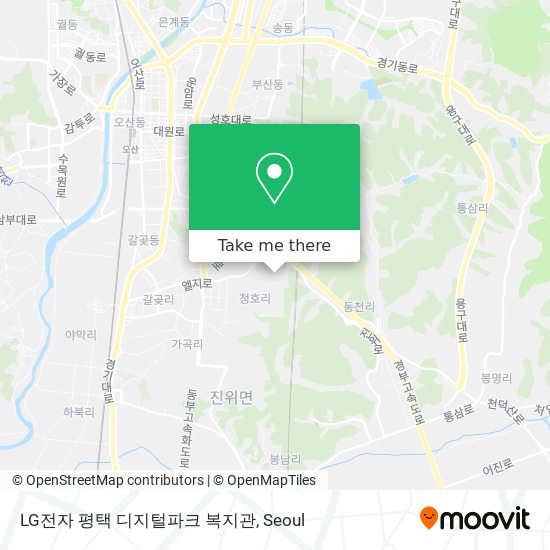 LG전자 평택 디지털파크 복지관 map