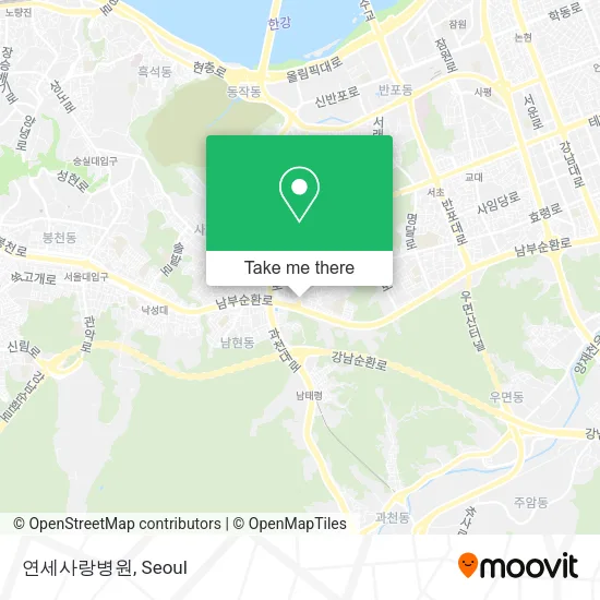 연세사랑병원 map