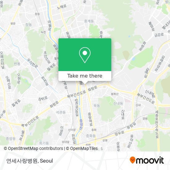 연세사랑병원 map