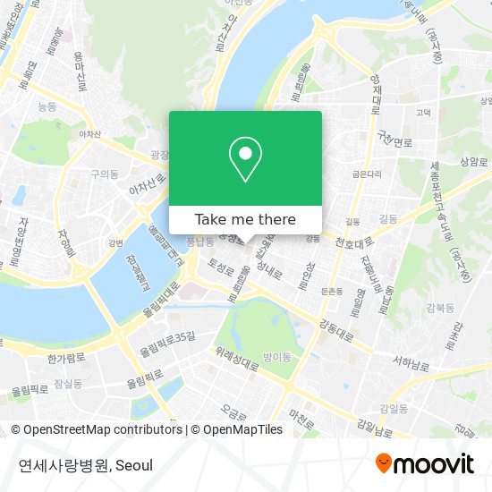 연세사랑병원 map