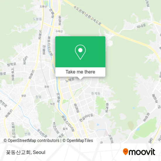 꽃동산교회 map