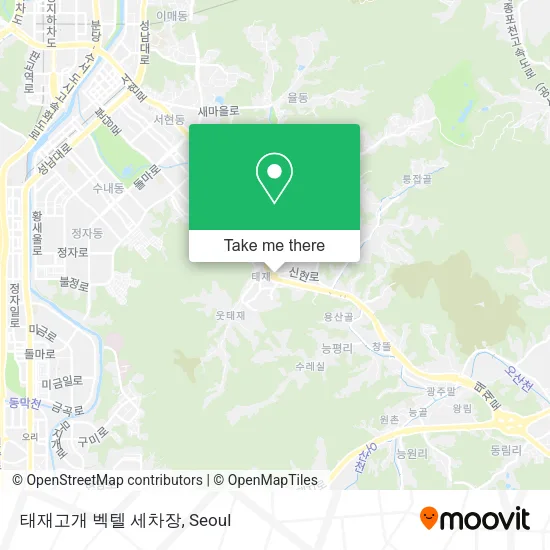 태재고개 벡텔 세차장 map
