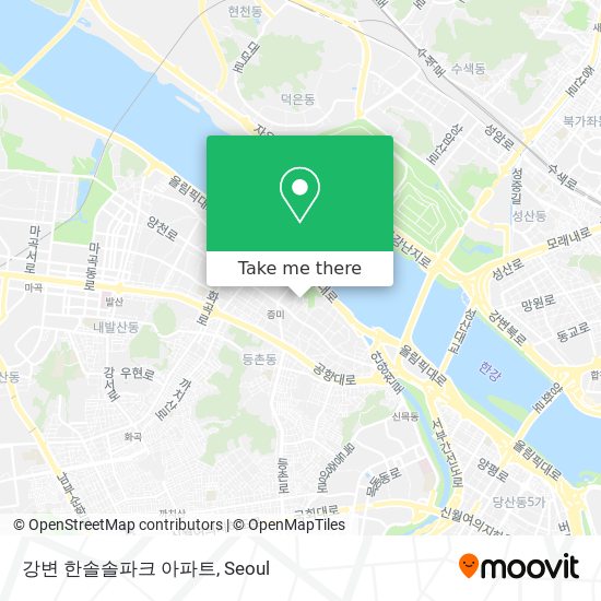 강변 한솔솔파크 아파트 map
