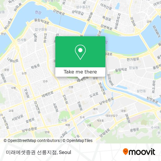 미래에셋증권 선릉지점 map