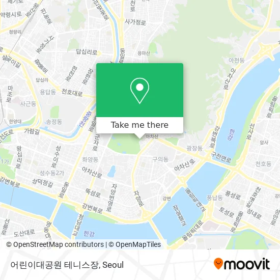 어린이대공원 테니스장 map