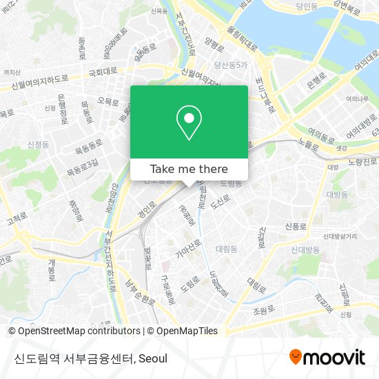 신도림역 서부금융센터 map