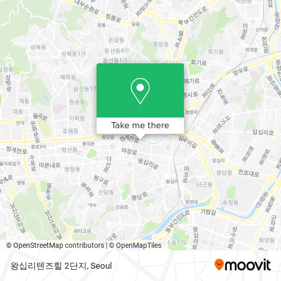 왕십리텐즈힐 2단지 map