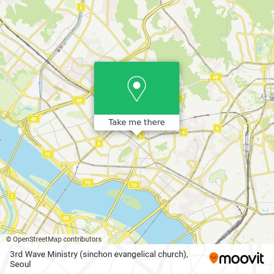 3rd Wave Ministry (sinchon evangelical church) map