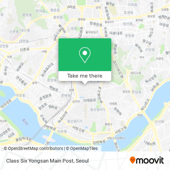 Class Six Yongsan Main Post map