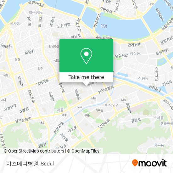 미즈메디병원 map