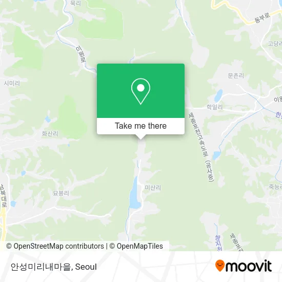 안성미리내마을 map