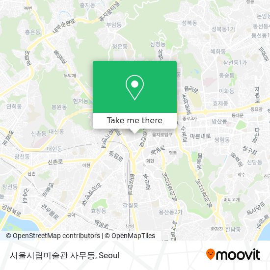 서울시립미술관 사무동 map