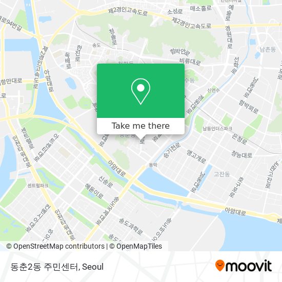 동춘2동 주민센터 map