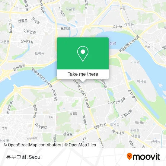 동부교회 map