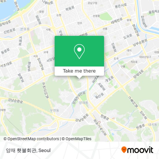 양재 횃불회관 map