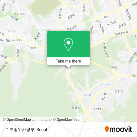 수도방위사령부 map