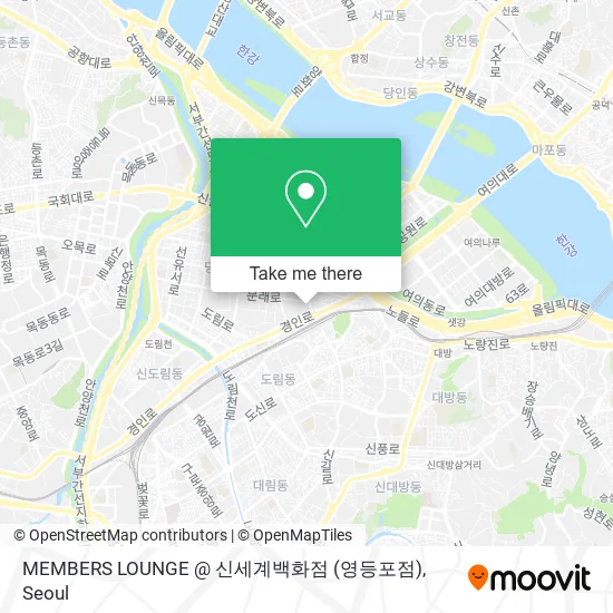MEMBERS LOUNGE @ 신세계백화점 (영등포점) map