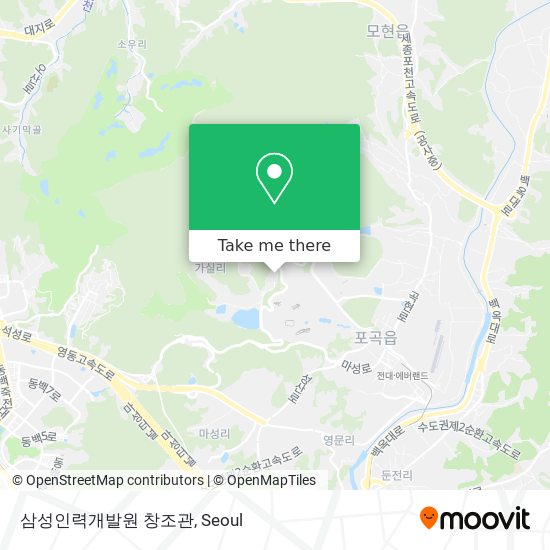 삼성인력개발원 창조관 map