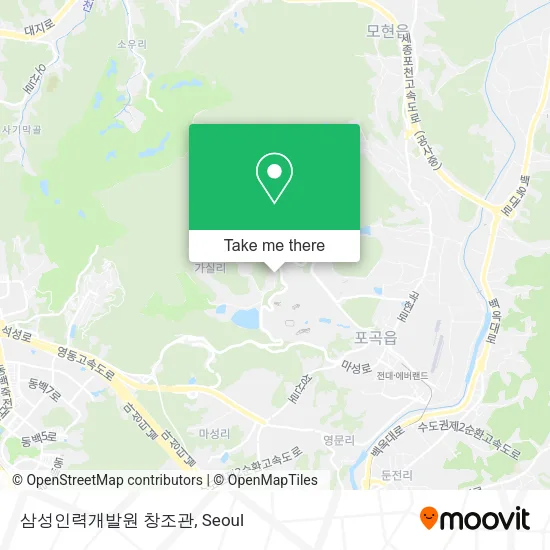 삼성인력개발원 창조관 map
