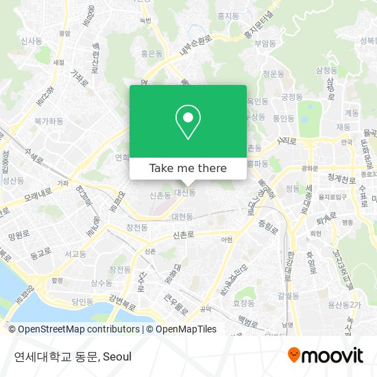 연세대학교 동문 map