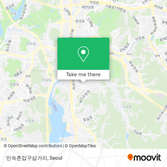 민속촌입구삼거리 map