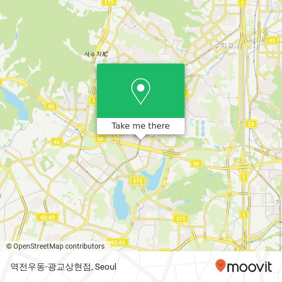 역전우동-광교상현점 map