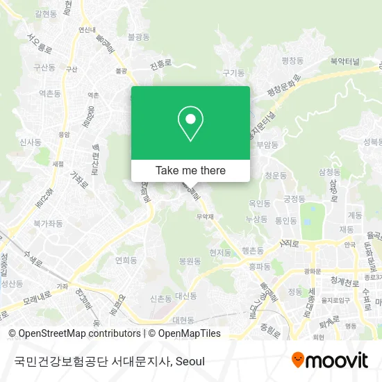 국민건강보험공단 서대문지사 map