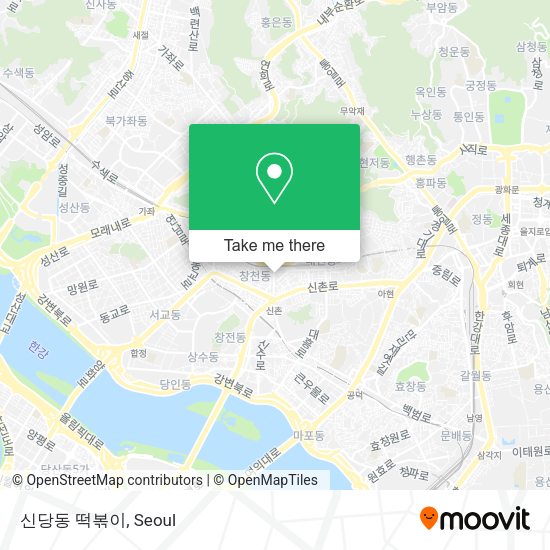 신당동 떡볶이 map