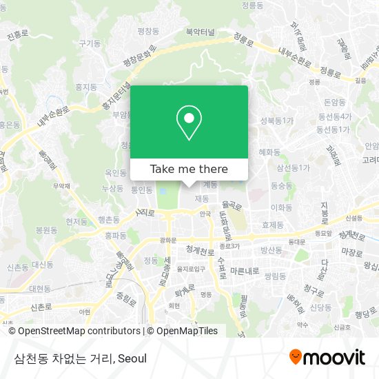 삼천동 차없는 거리 map