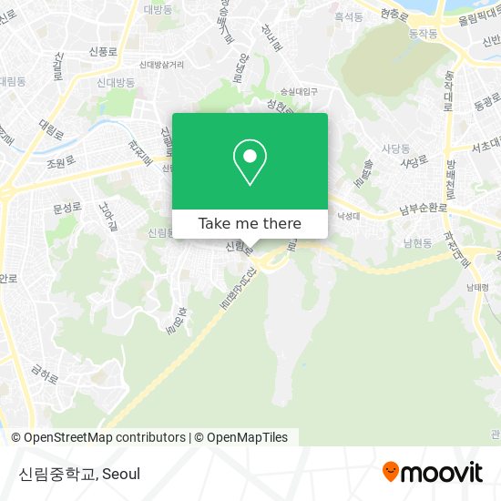 신림중학교 map