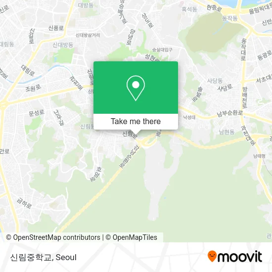 신림중학교 map