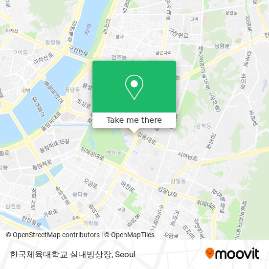 한국체육대학교 실내빙상장 map