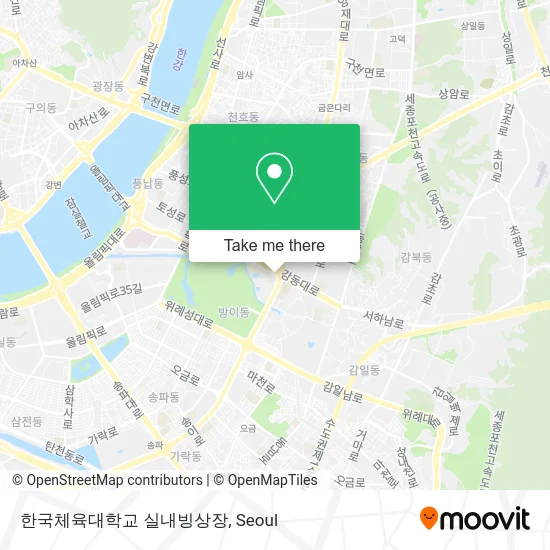 한국체육대학교 실내빙상장 map