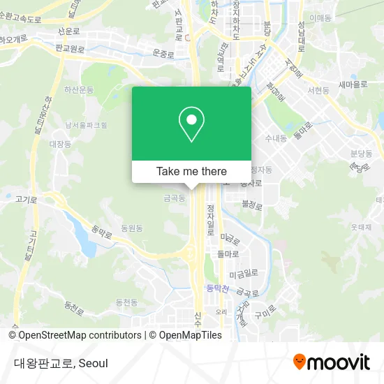 대왕판교로 map