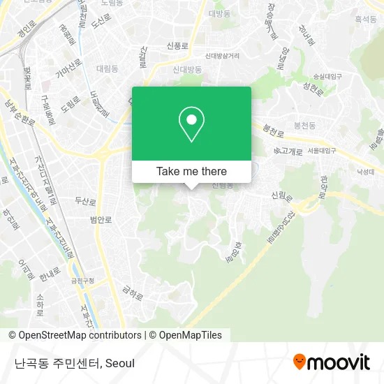 난곡동 주민센터 map