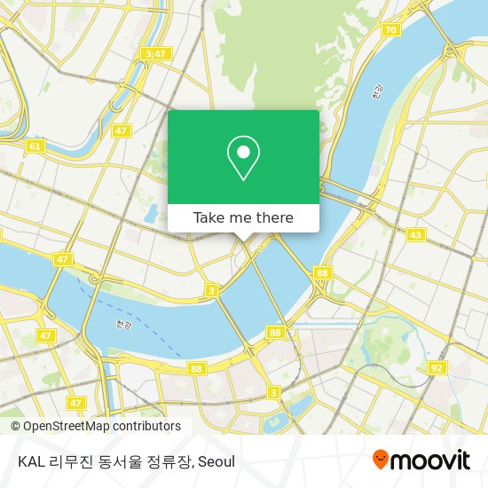 KAL 리무진 동서울 정류장 map